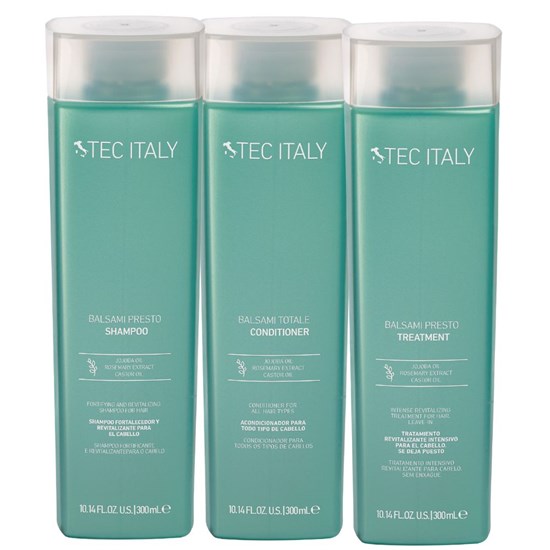 Tec Italy Balsami Presto Shampoo + Condicionador Totale 300ml + Leave-in 300ml