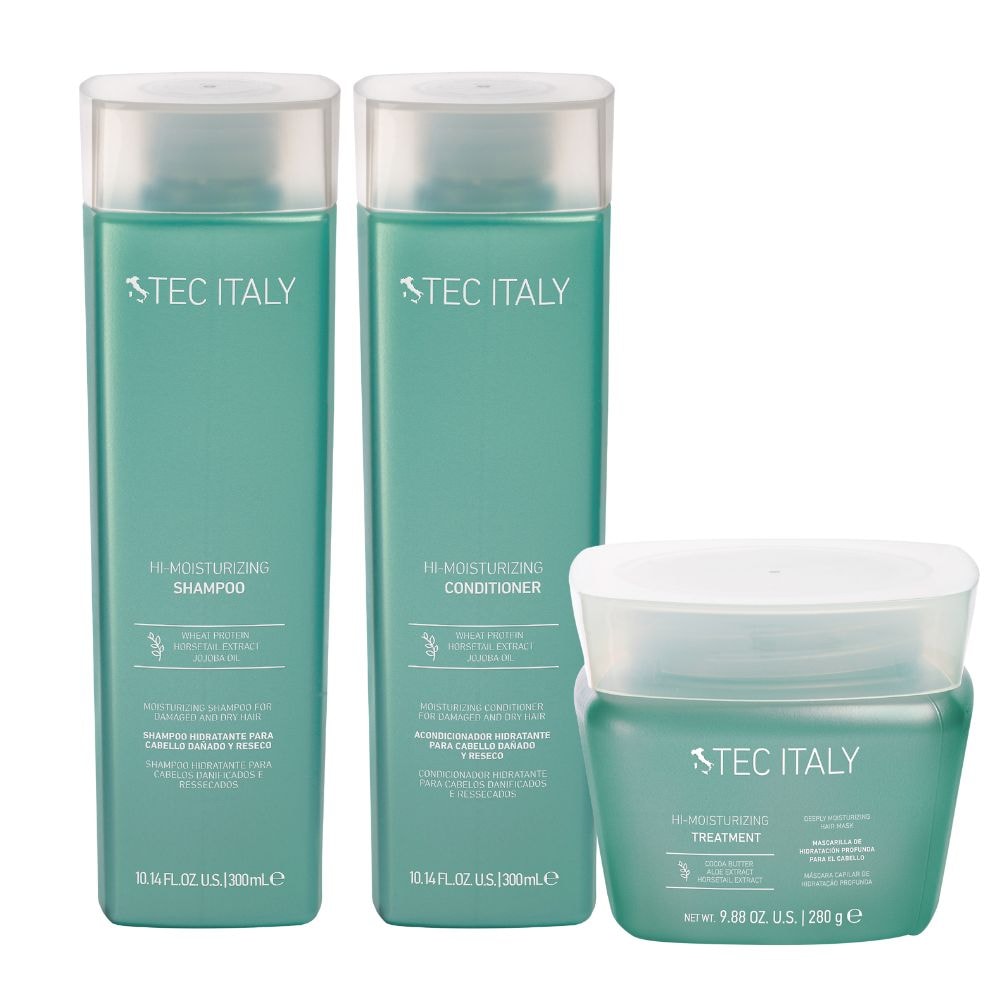 Tec Italy Hi-Moisturizing Shampoo + Condicionador 300ml + Máscara 280g