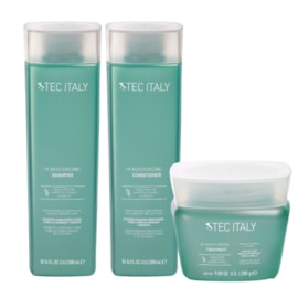 Tec Italy Hi-Moisturizing Shampoo + Condicionador 300ml + Máscara 280g Tec Italy Hi-Moisturizing Shampoo + Condicionador 300ml + Máscara 280g
