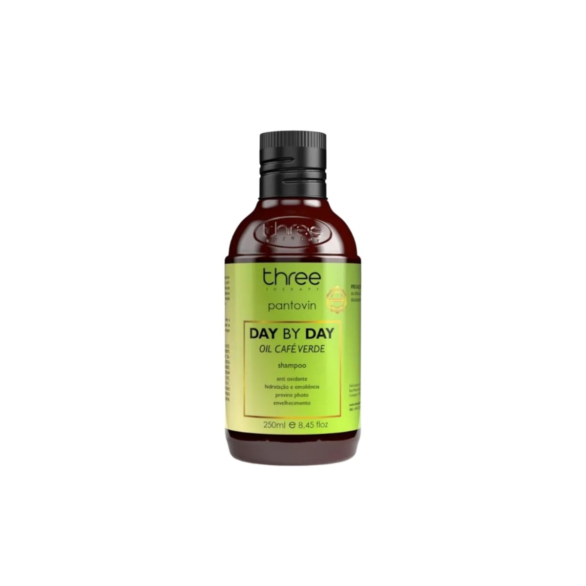 Three Therapy Day By Day Shampoo Óleo Café Verde 250 ml
