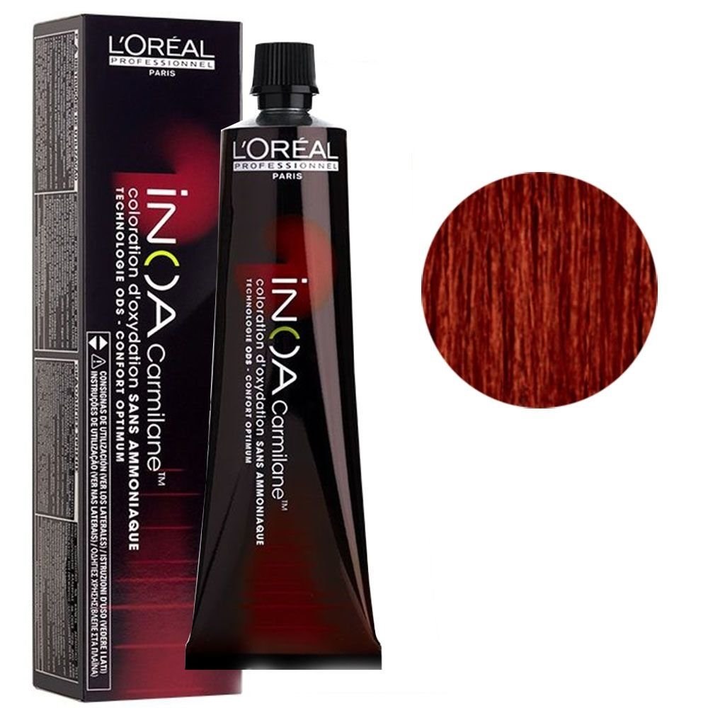 Tintura L'Oréal Inoa C6,66 Louro Escuro Vermelho Profundo