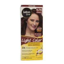 Tintura Salon Line Light Brilho Color 6.76 Canela Coloração