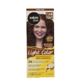 Tintura Salon Line Light Color 7.341 Doce de Leite Coloração
