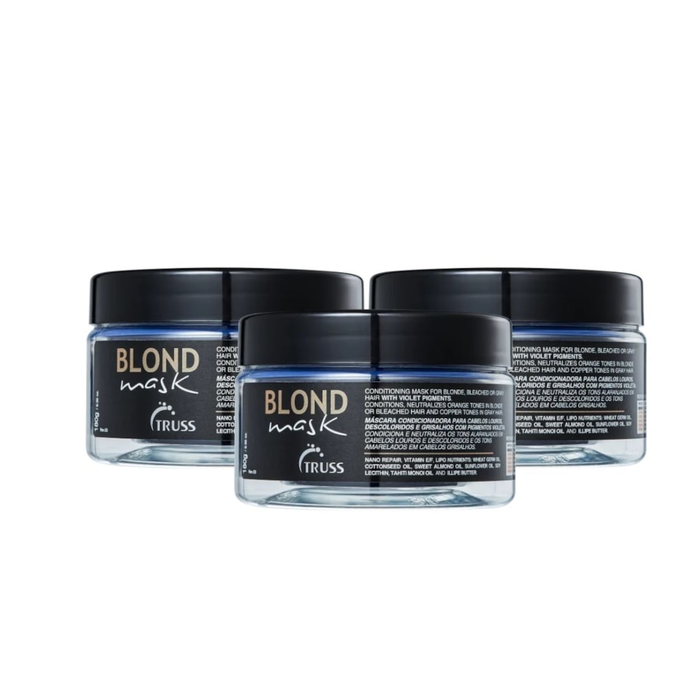 Truss Blond Mask Kit 3 Máscara Matizadora 180ml