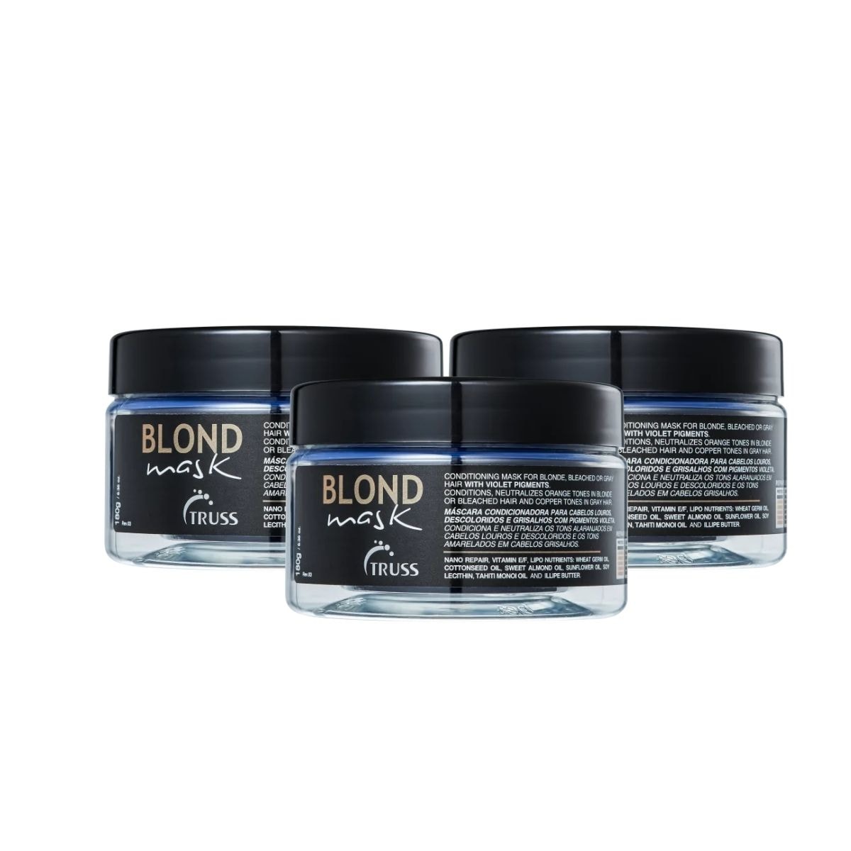 Truss Blond Mask Kit 3 Máscara Matizadora 180ml Truss Blond Mask Kit 3 Máscara Matizadora 180ml