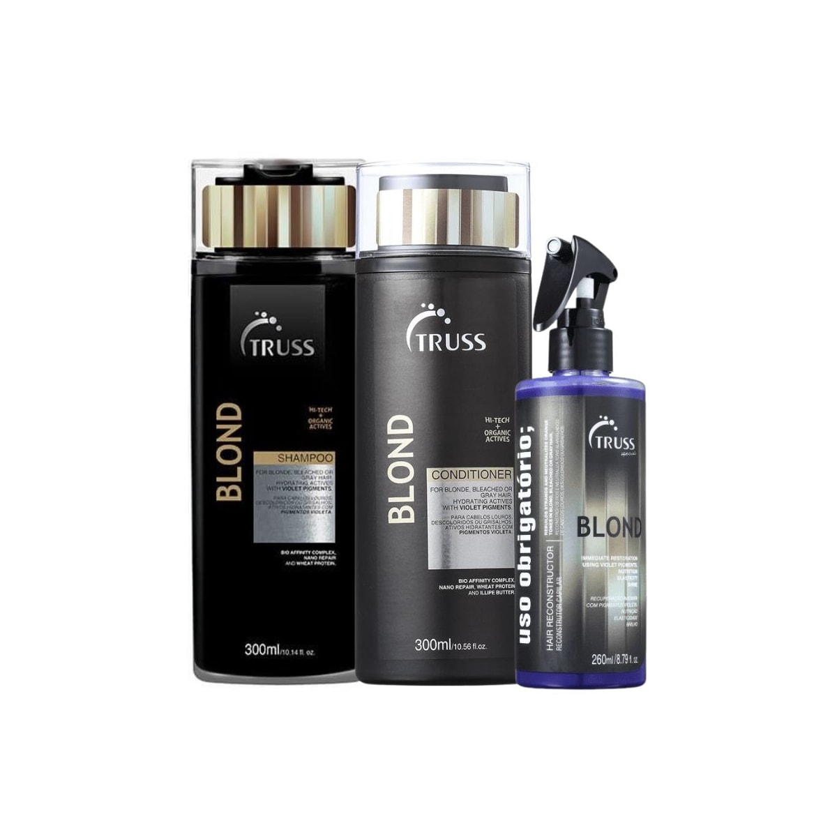 Truss Blond Shampoo + Condicionador 300ml + Uso Obrigatório Blond Truss Blond Shampoo + Condicionador 300ml + Uso Obrigatório Blond