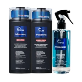 Truss Frizz Zero Shampoo 300ml + Condicionador 300ml + Leave-in 260ml