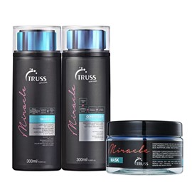 Truss Miracle Shampoo 300ml + Condicionador 300ml + Máscara Miracle
