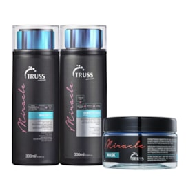 Truss Miracle Shampoo 300ml + Condicionador 300ml + Máscara Miracle Truss Miracle Shampoo 300ml + Condicionador 300ml + Máscara Miracle