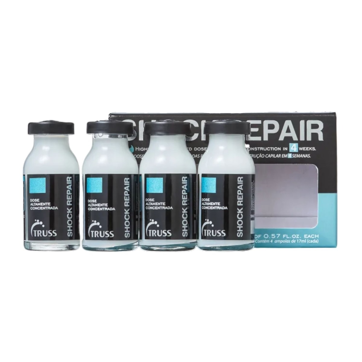 Truss Shock Repair Ampola - Caixa 4 unidades 17ml Truss Shock Repair Ampola - Caixa 4 unidades 17ml
