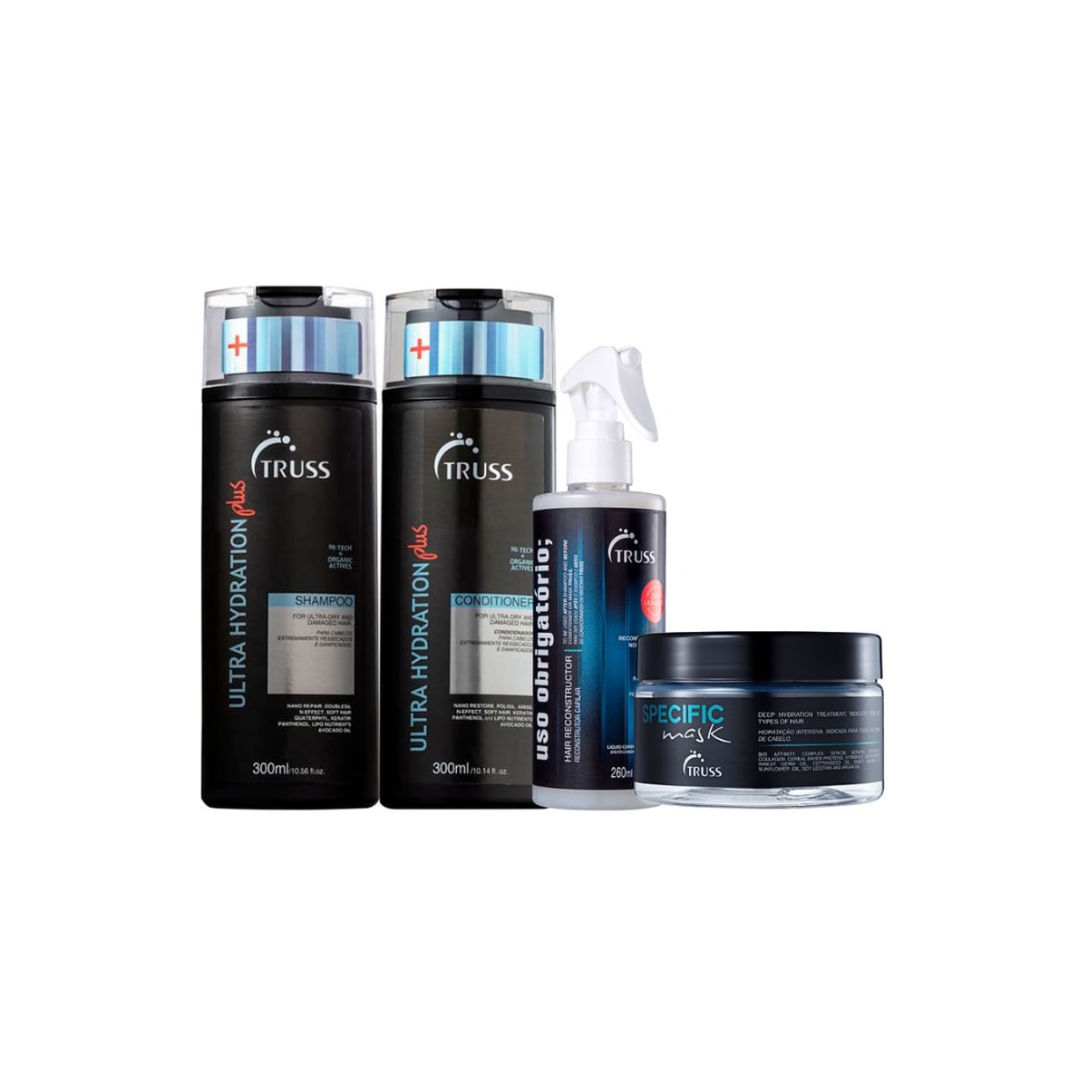 Truss Ultra Hydration Plus Kit Duo + Uso Obrigatório + Máscara Specific 180g Truss Ultra Hydration Plus Kit Duo + Uso Obrigatório + Máscara Specific 180g