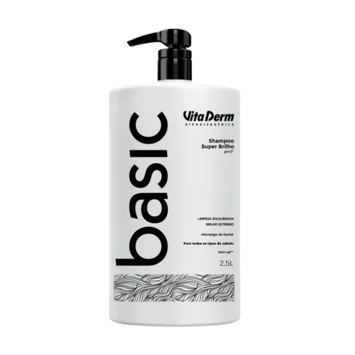 Vita Derm Basic Super Brilho Shampoo 2,5L