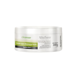 Vita Derm Cleanser Creme para Massagem Facial 200 g