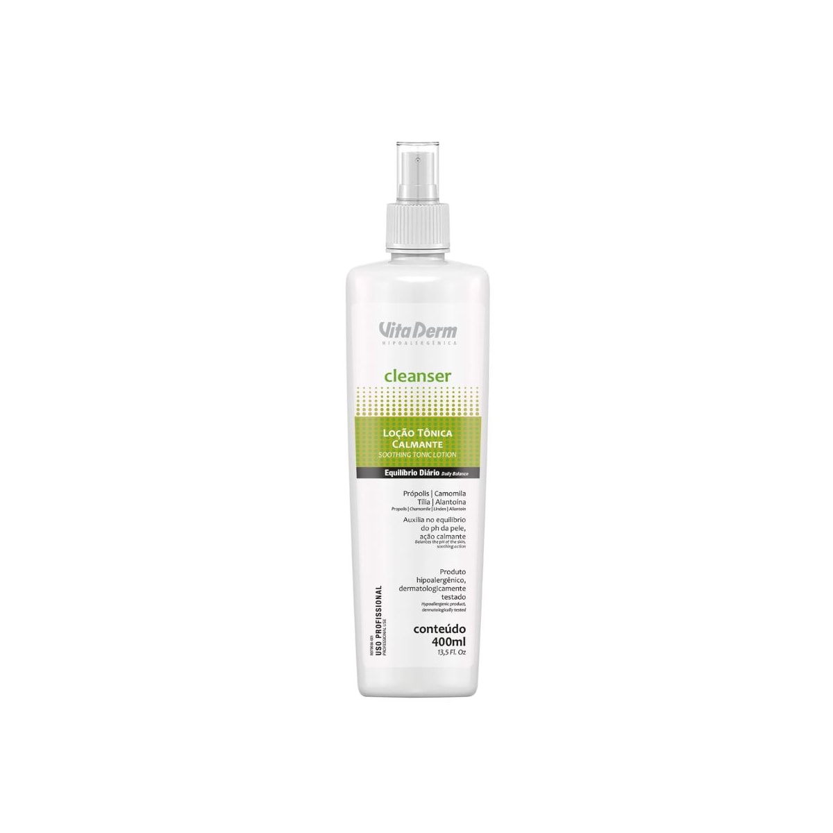 Vita Derm Cleanser Loção Tônica Calmante 400 ml