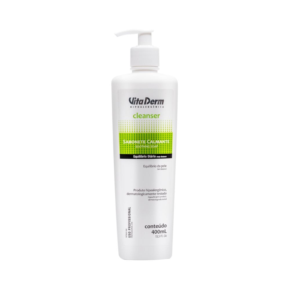 Vita Derm Cleanser Sabonete Calmante 400ml