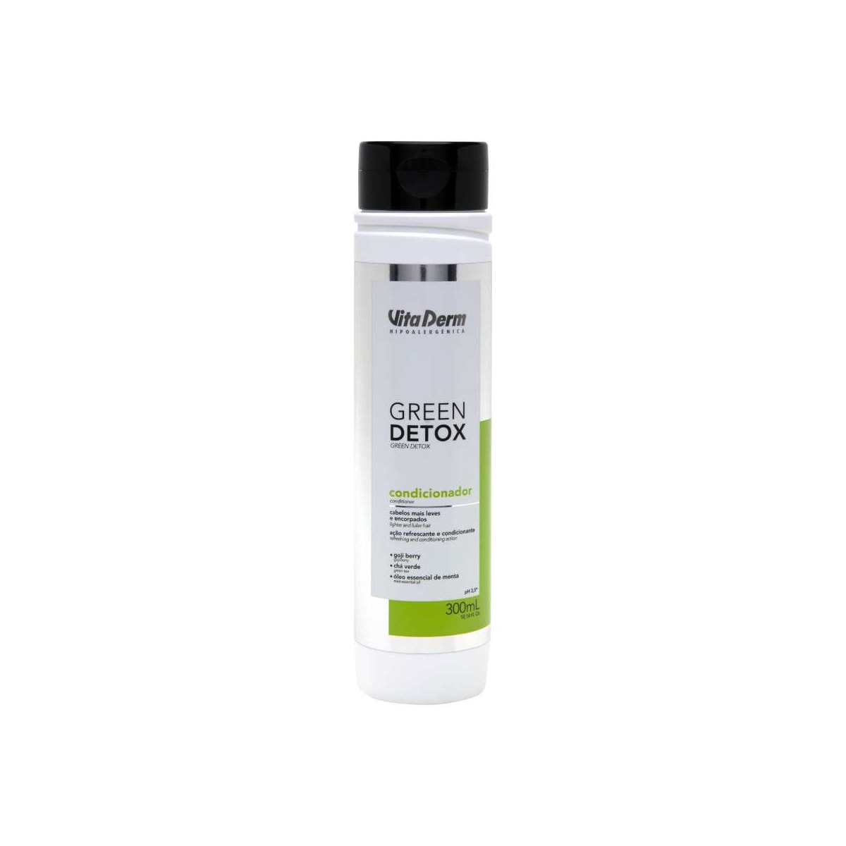 Vita Derm Green Detox Cabelos Oleosos Condicionador 300ml Vita Derm Green Detox Cabelos Oleosos Condicionador 300ml