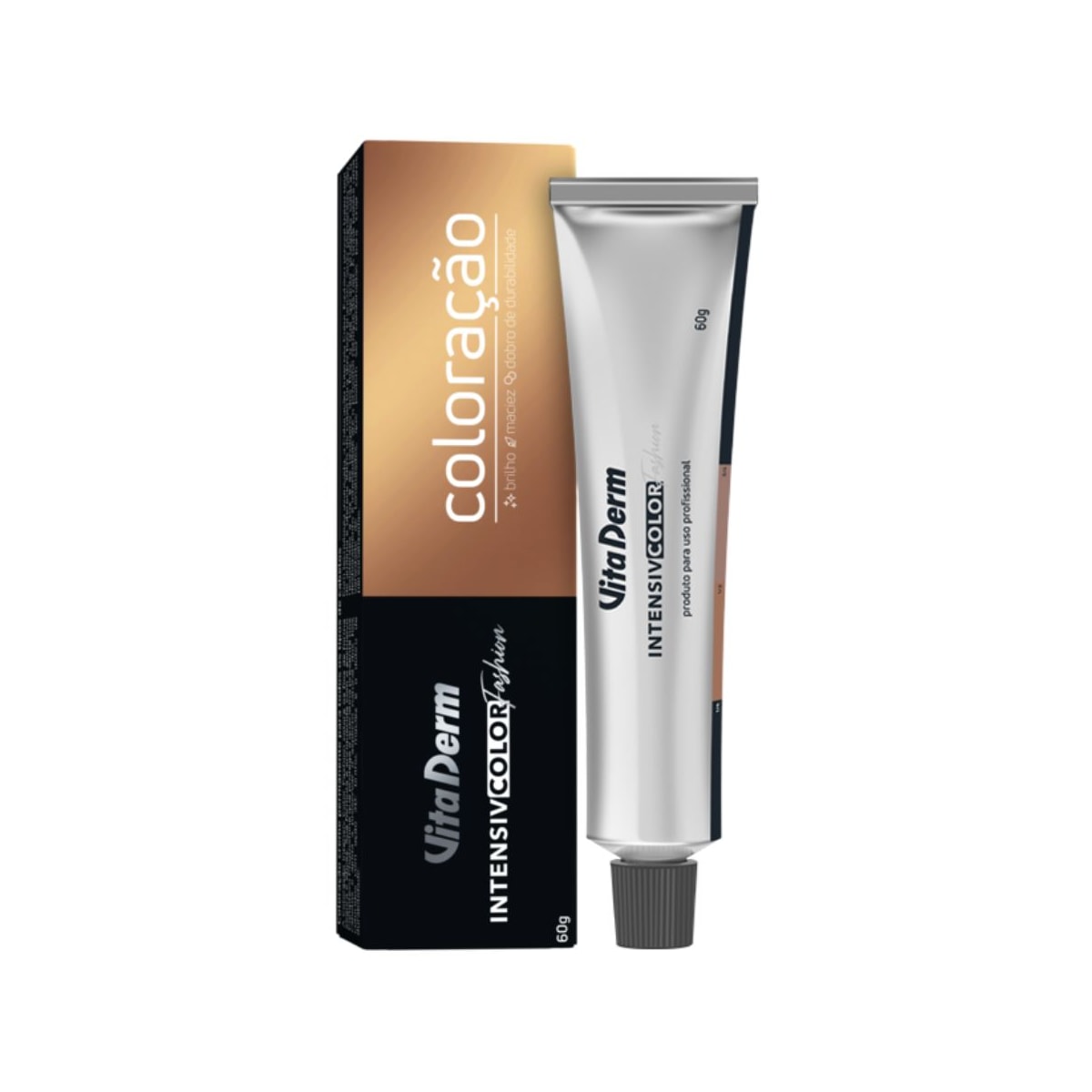 Vita Derm Intensiv Color Fashion 7.12 Louro Medio Bege 60g