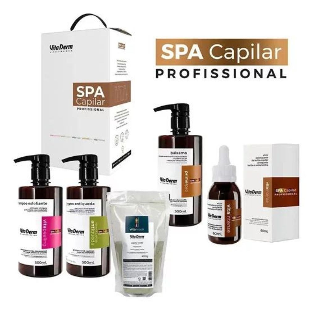 Vita Derm Kit Spa Capilar Profissional (5 Produtos)