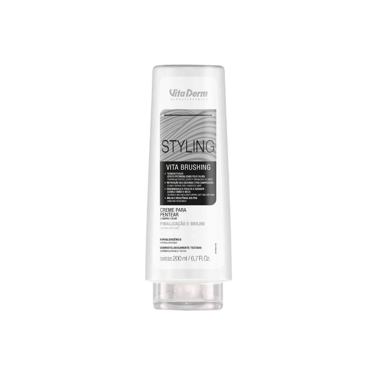 Vita Derm Styling Vita Brushing Creme para Pentear 200ml Vita Derm Styling Vita Brushing Creme para Pentear 200ml