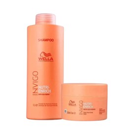 Wella Invigo Nutri-Enrich Shampoo 1000ml + Máscara 150g