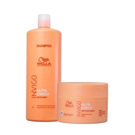 Wella Invigo Nutri-Enrich Shampoo 1000ml + Máscara 150ml