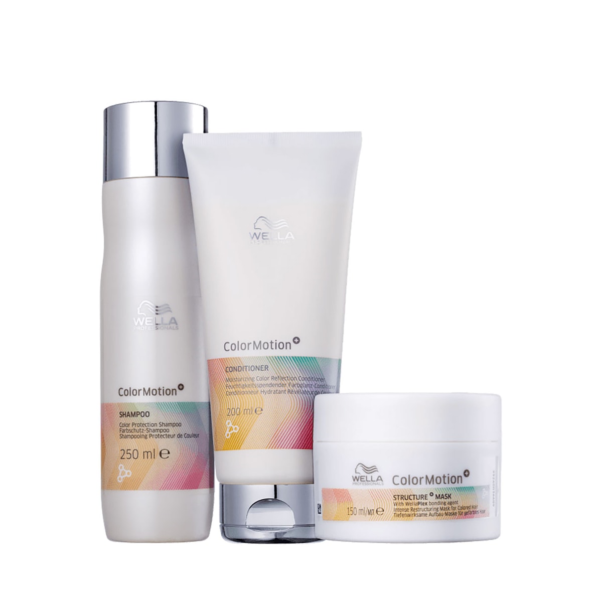 Wella Professionals Color Motion+ Shampoo 250ml + Condicionador 200ml + Máscara 150ml Wella Professionals Color Motion+ Shampoo 250ml + Condicionador 200ml + Máscara 150ml