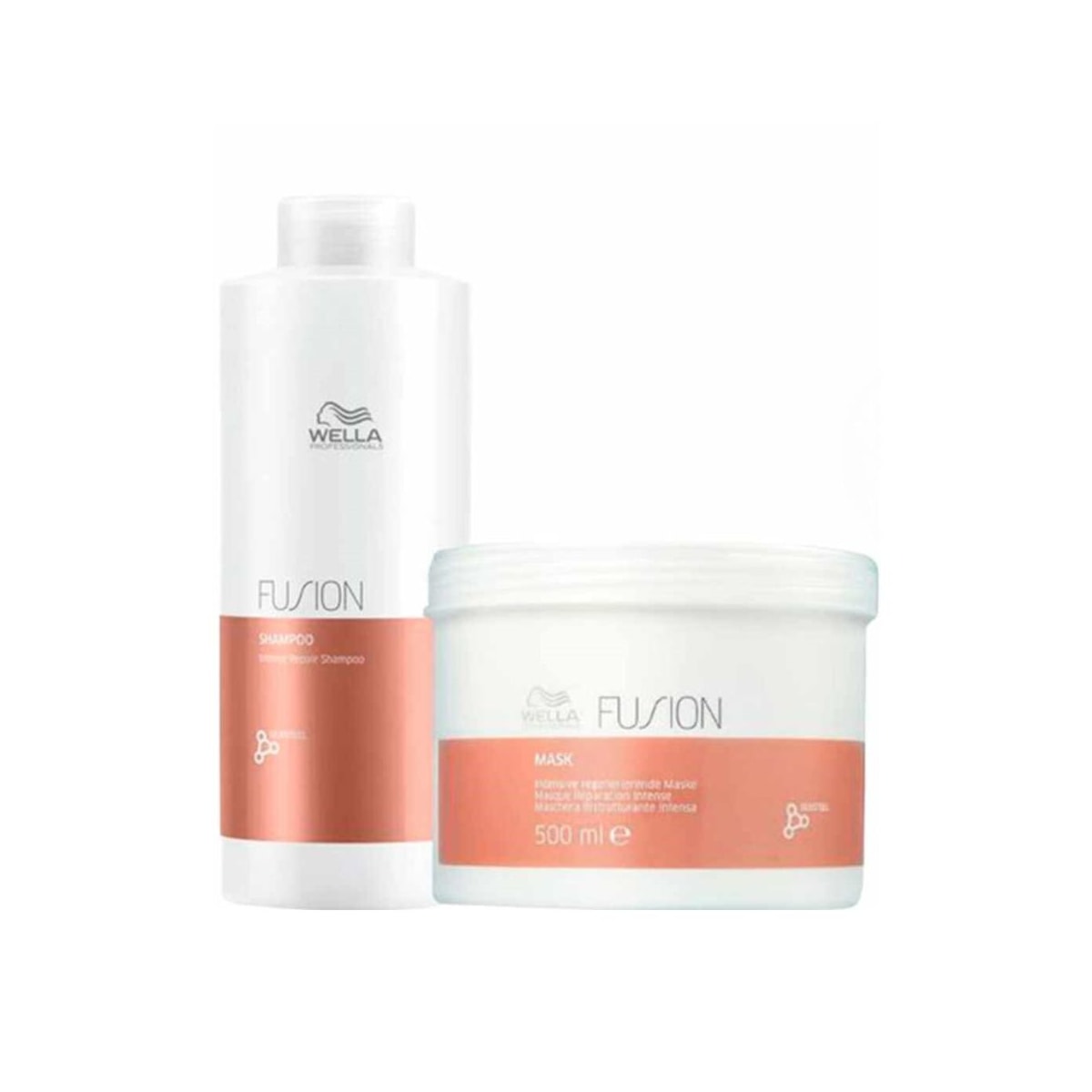 Wella Professionals Fusion - Shampoo 1000ml e Máscara 500ml Wella Professionals Fusion - Shampoo 1000ml e Máscara 500ml