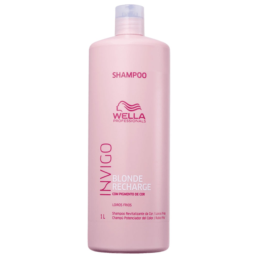 Wella Professionals Invigo Blonde Recharge - Shampoo Desamarelador 1000ml