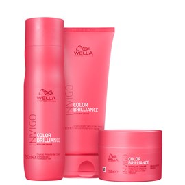 Wella Professionals Invigo Color Brilliance Shampoo 250ml + Condicionador 200ml + Máscara 150ml