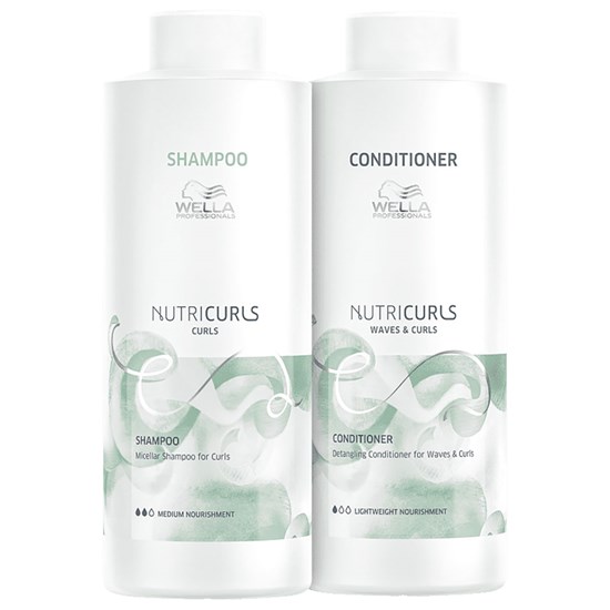 Wella Professionals Nutricurls Salon Shampoo + Condicionador 1L
