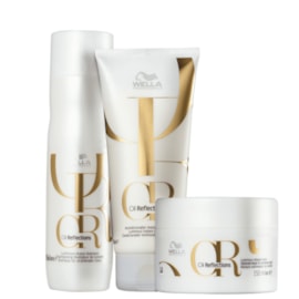 Wella Professionals Oil Reflections - Shampoo 250ml + Condicionador 200ml + Máscara 150ml Wella Professionals Oil Reflections - Shampoo 250ml + Condicionador 200ml + Máscara 150ml