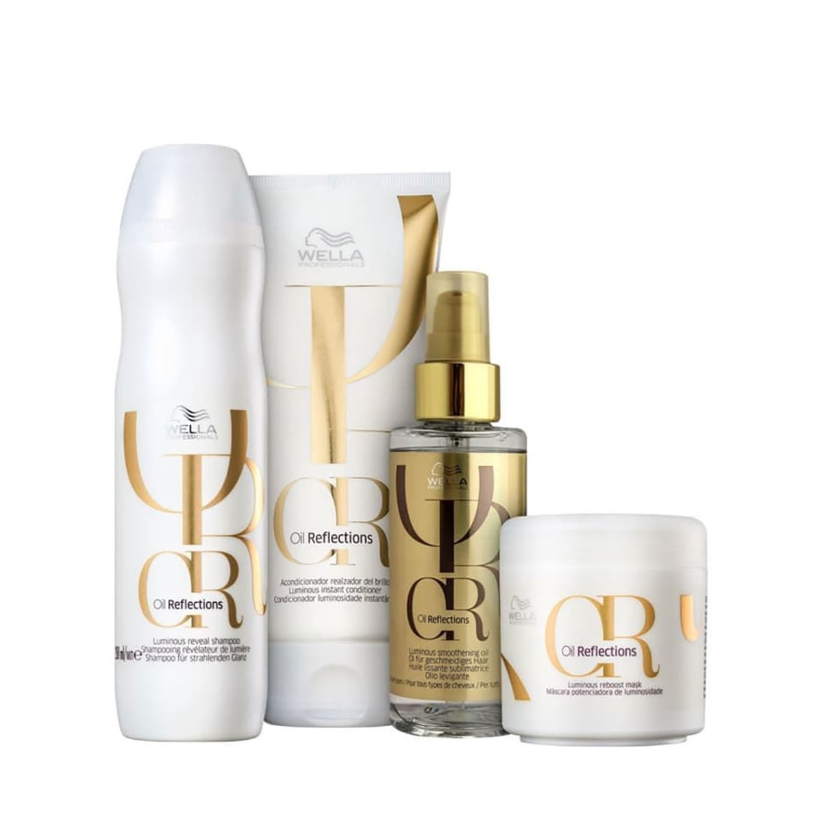 Wella Professionals Oil Reflections - Shampoo 250ml + Condicionador 200ml + Máscara 150ml + Óleo 100ml Wella Professionals Oil Reflections - Shampoo 250ml + Condicionador 200ml + Máscara 150ml + Óleo 100ml