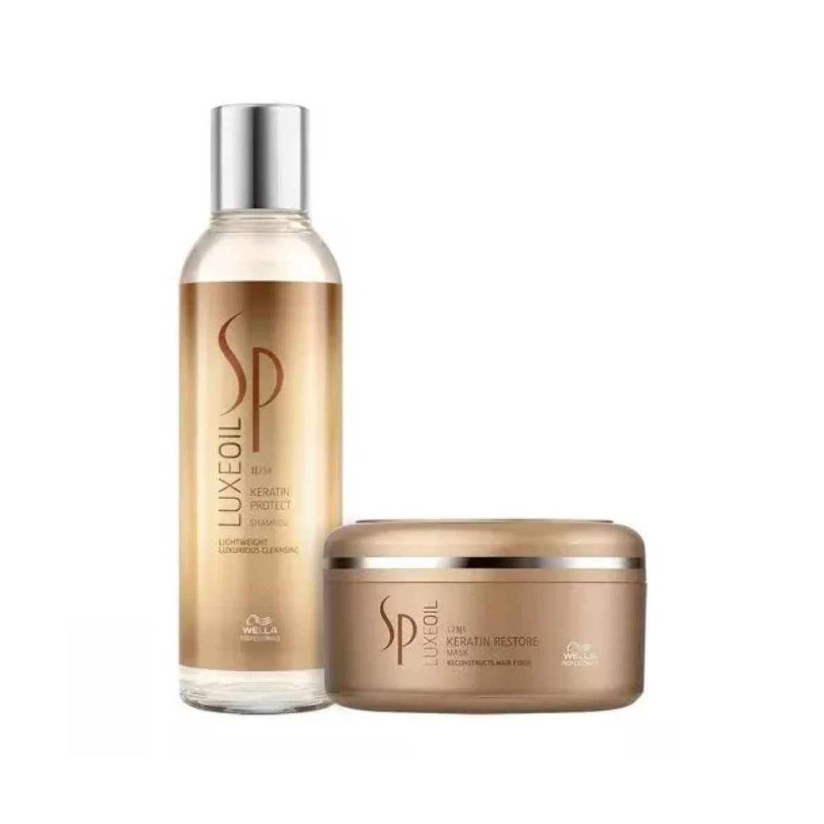 Wella Sp System Luxe Oil Keratin Shampoo 200ml+máscara 150ml Wella Sp System Luxe Oil Keratin Shampoo 200ml+máscara 150ml