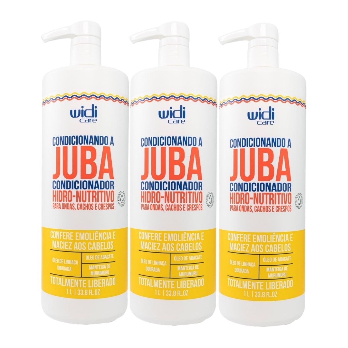 Widi Care Condicionando A Juba Kit 3 Condicionandor 1L Widi Care Condicionando A Juba Kit 3 Condicionandor 1L