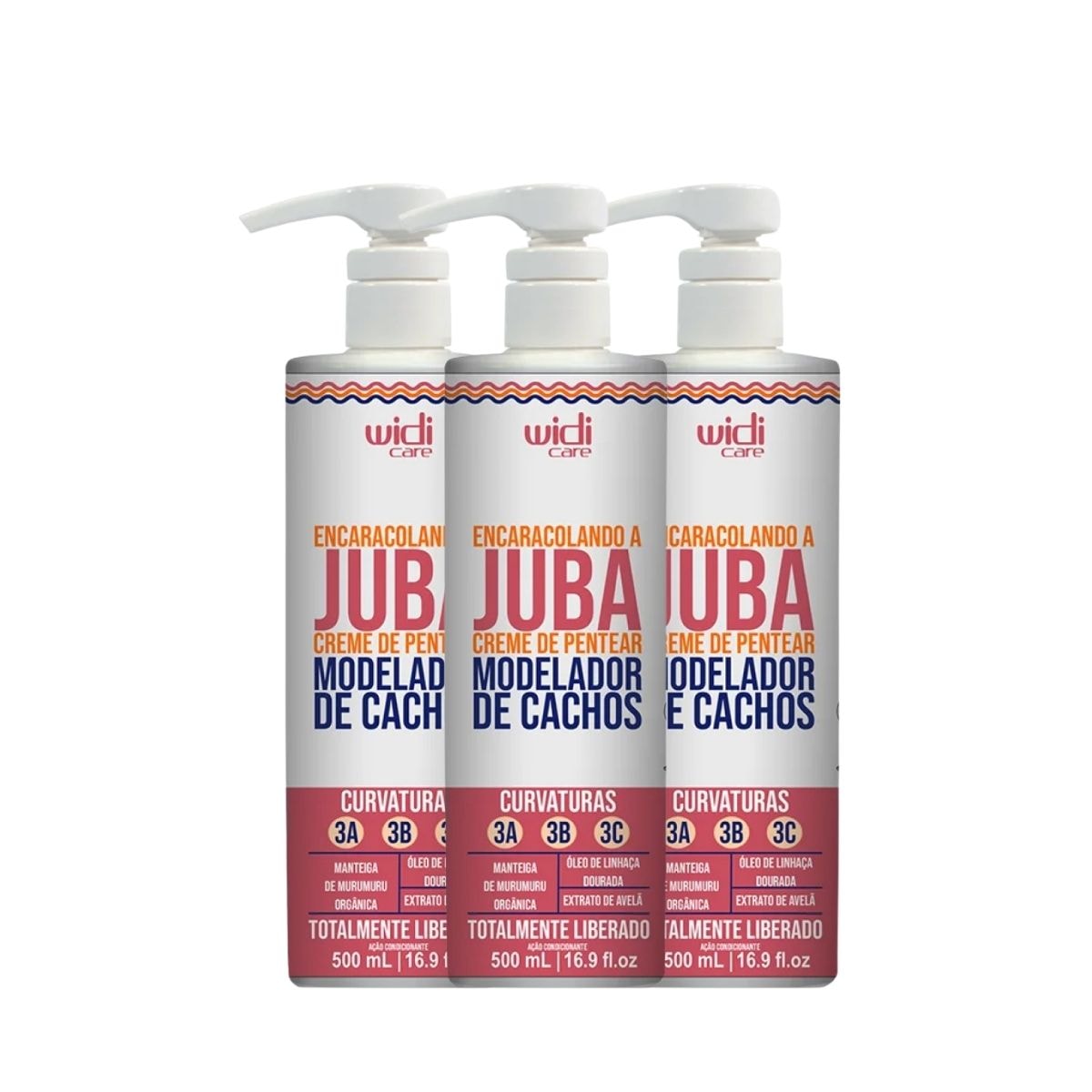Widi Care Encaracolando a Juba Kit 3 Creme de Pentear 500ml Widi Care Encaracolando a Juba Kit 3 Creme de Pentear 500ml