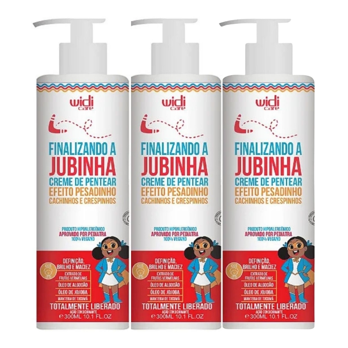 Widi Care Finalizando A Jubinha Kit 3 Creme de Pentear 300ml Widi Care Finalizando A Jubinha Kit 3 Creme de Pentear 300ml