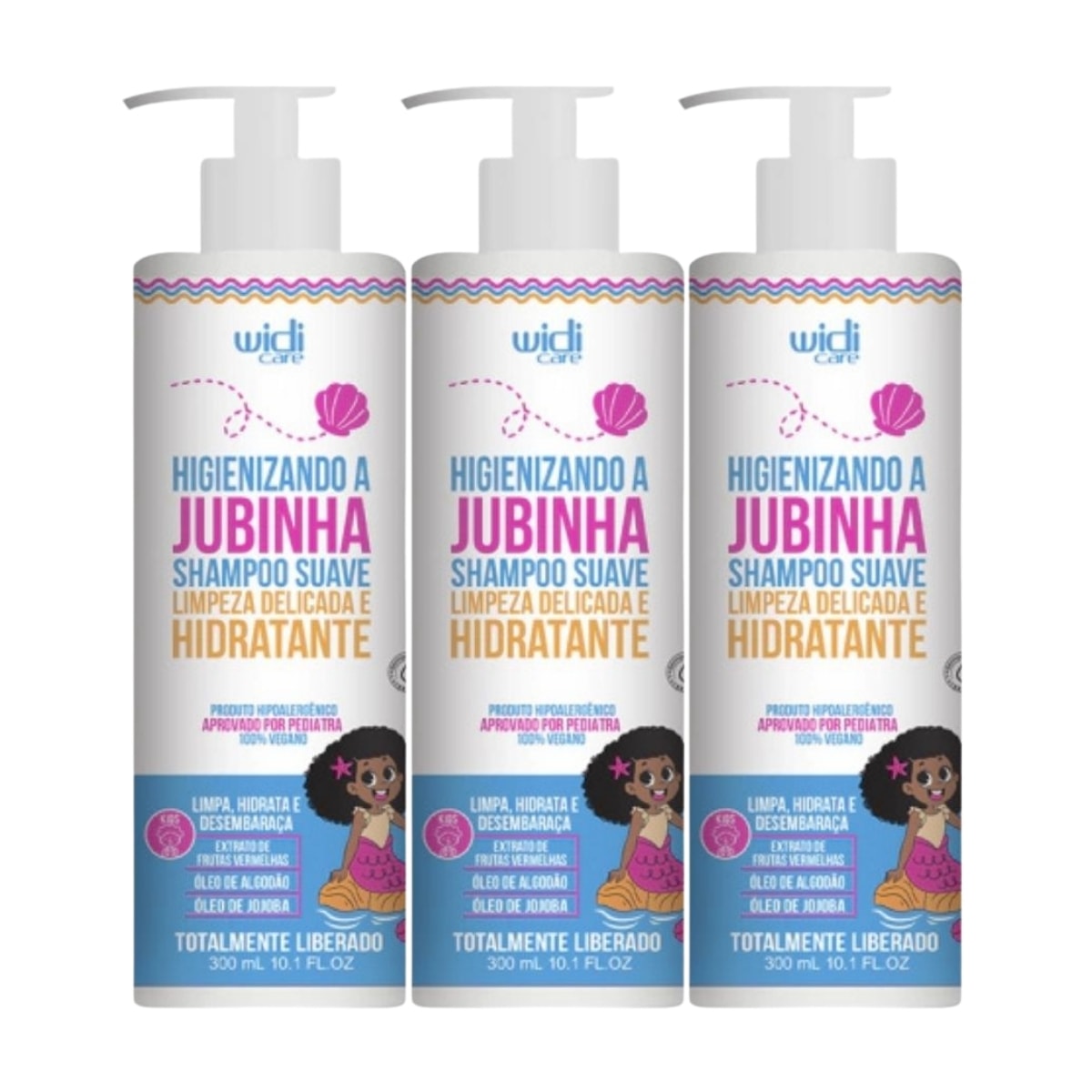 Widi Care Higienizando A Jubinha Kit 3 Shampoo Suave 300ml Widi Care Higienizando A Jubinha Kit 3 Shampoo Suave 300ml