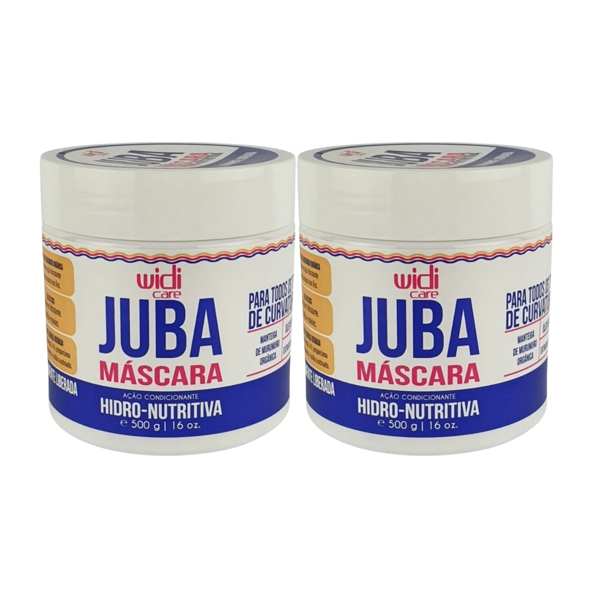 Widi Care Juba Kit 2 Máscara Hidro-Nutritiva 500g Widi Care Juba Kit 2 Máscara Hidro-Nutritiva 500g