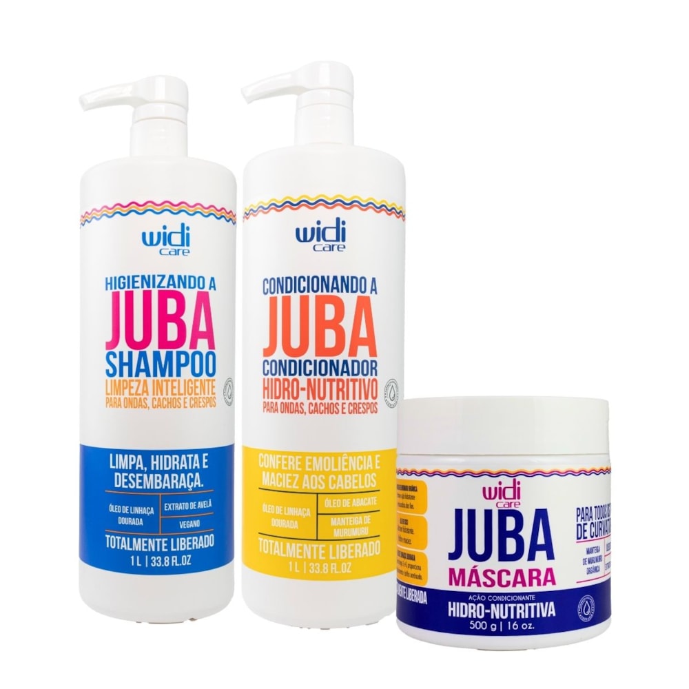 Widi Care Juba Kit Nutritiva Salão 3 Produtos