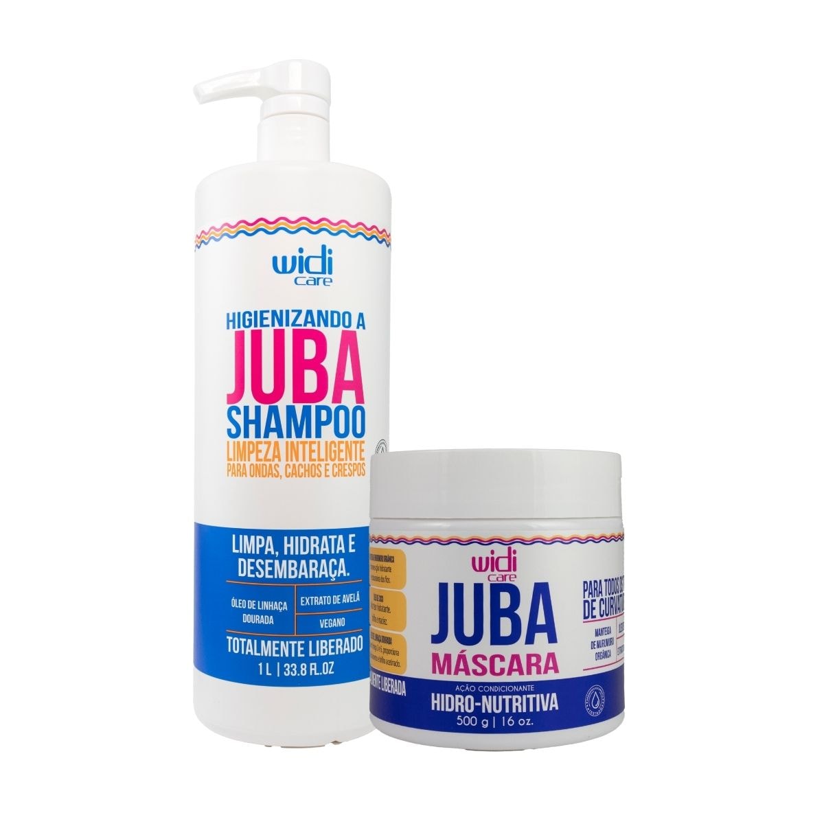 Widi Care Juba Kit Shampoo 1L e Máscara Hidro Nutritiva 500g Widi Care Juba Kit Shampoo 1L e Máscara Hidro Nutritiva 500g