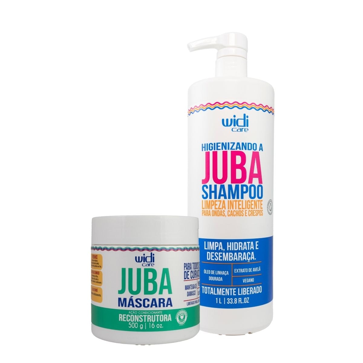 Widi Care Juba Kit Shampoo 1L e Máscara Reconstrutura 500g Widi Care Juba Kit Shampoo 1L e Máscara Reconstrutura 500g