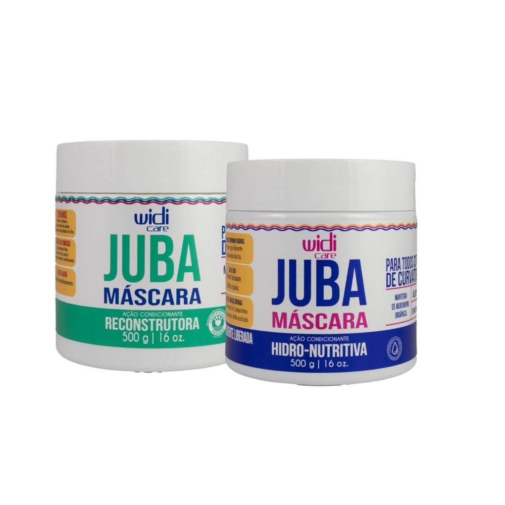 Widi Care Juba Reconstrutura e Nutritiva Kit 2 Máscaras 500g