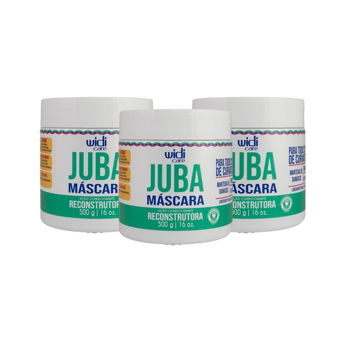 Widi Care Juba Reconstrutura Kit 3 Máscaras 500g