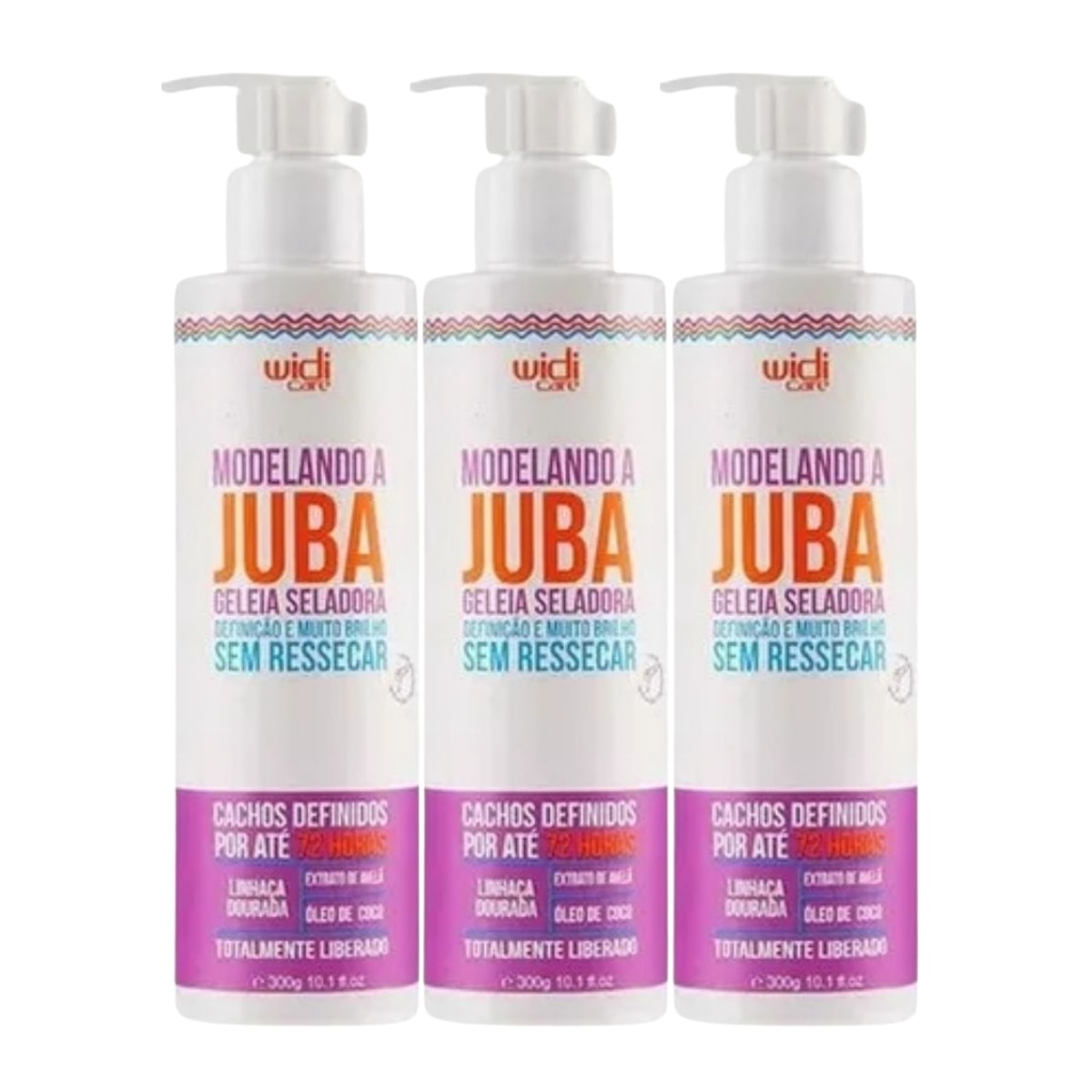 Widi Care Modelando A Juba Kit 3 Geleia Seladora 300g