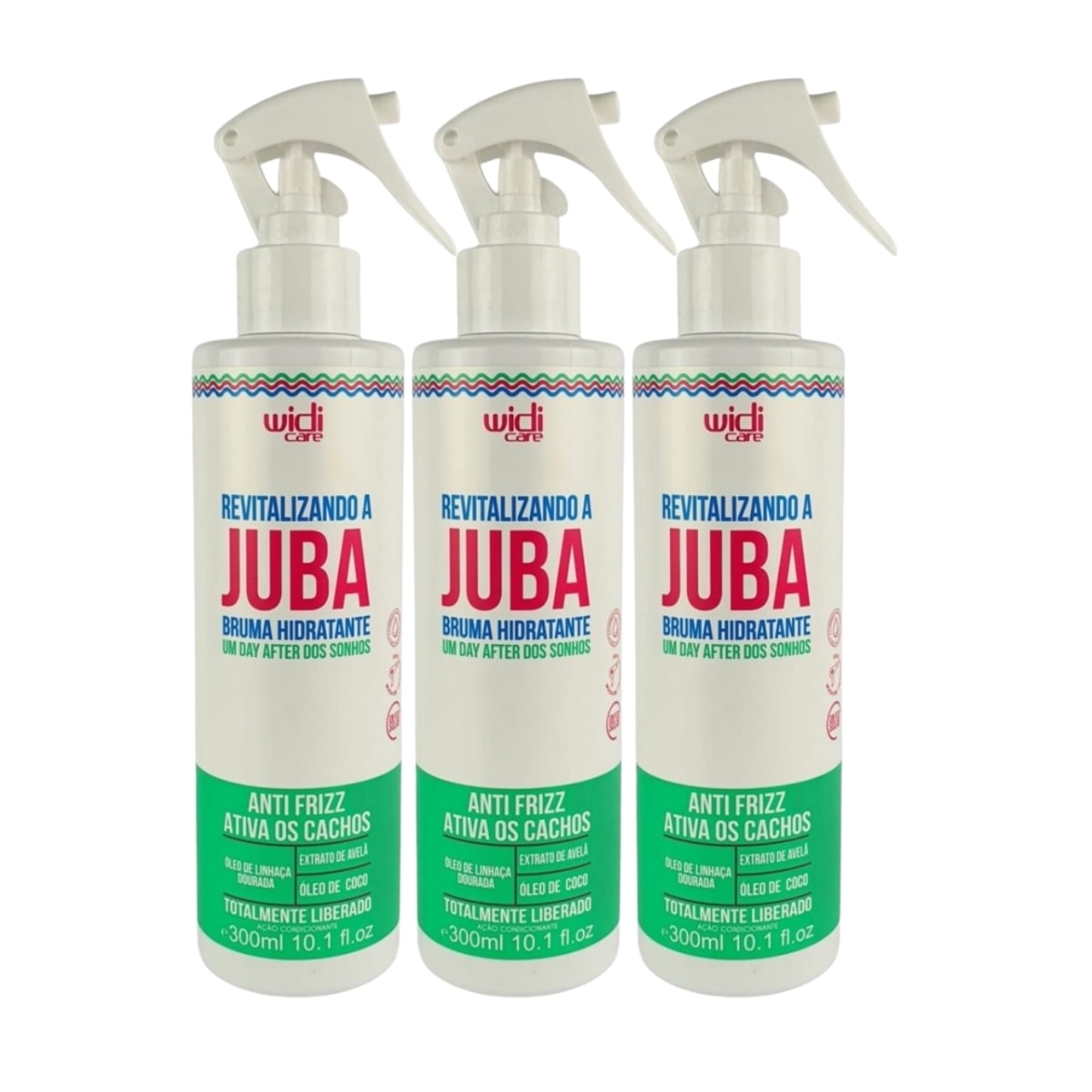 Widi Care Revitalizando A Juba Kit 3 Bruma Hidratante 300ml Widi Care Revitalizando A Juba Kit 3 Bruma Hidratante 300ml