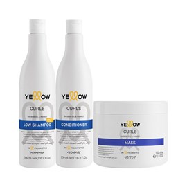 Yellow Curls Kit Trio Shampoo + Condicionador + Mascara