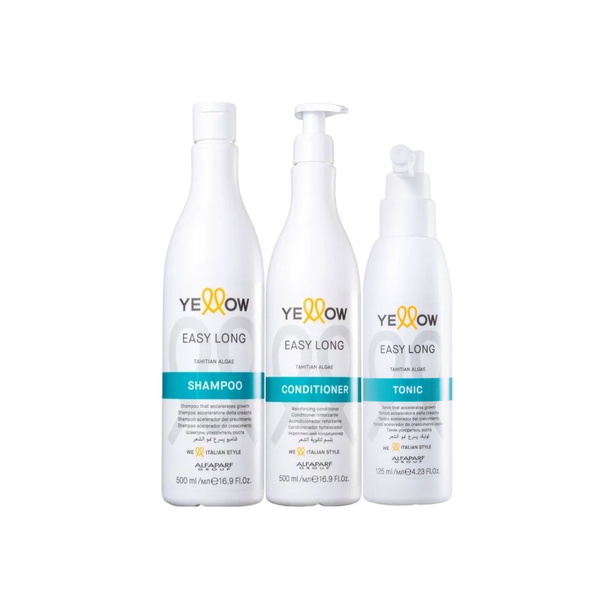 Yellow Easy Long Kit Shampoo + Condicionador + Tônico Yellow Easy Long Kit Shampoo + Condicionador + Tônico