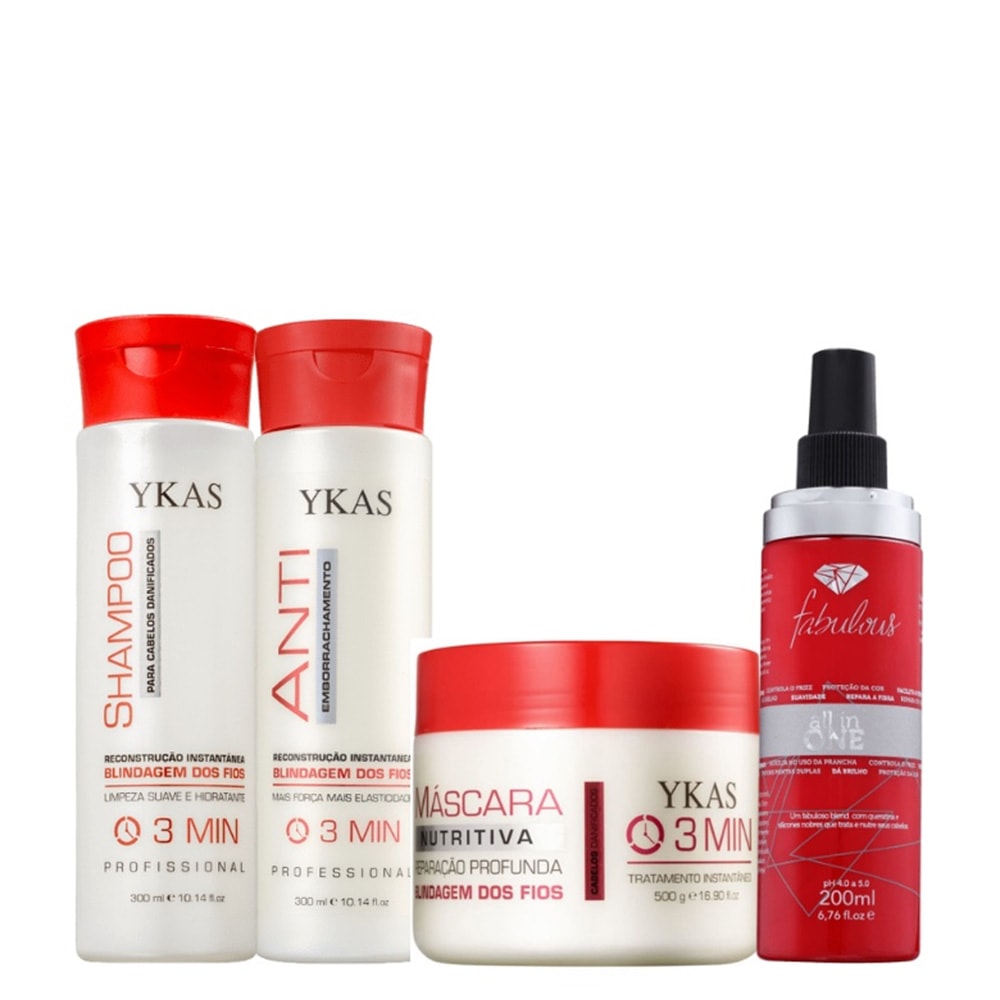 Ykas 3 Minutos Kit Completo + Fabulous All In One