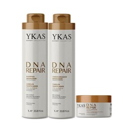 Ykas Dna Repair Shampoo + Condicionador 1L + Máscara 250g