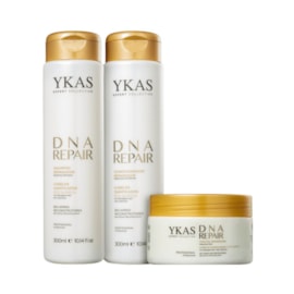 Ykas Dna Repair Shampoo + Condicionador 300ml + Máscara 250g Ykas Dna Repair Shampoo + Condicionador 300ml + Máscara 250g